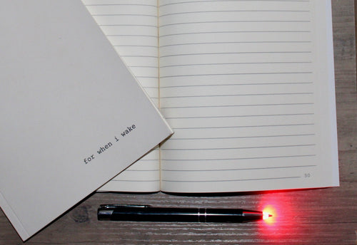 for when i wake - Nighttime Journal and Red Light Pen