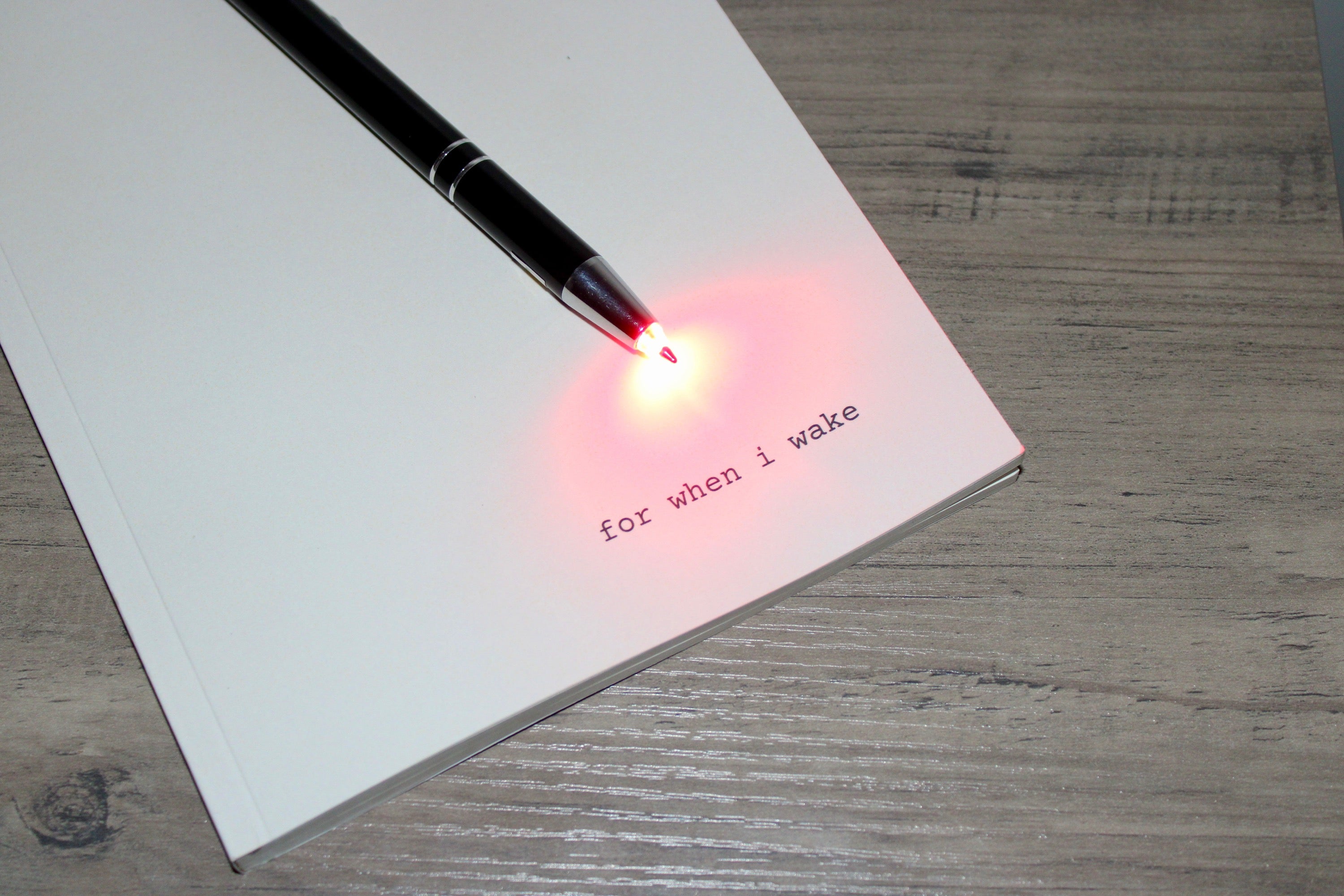 for when i wake - Nighttime Journal and Red Light Pen (Founders Edition)