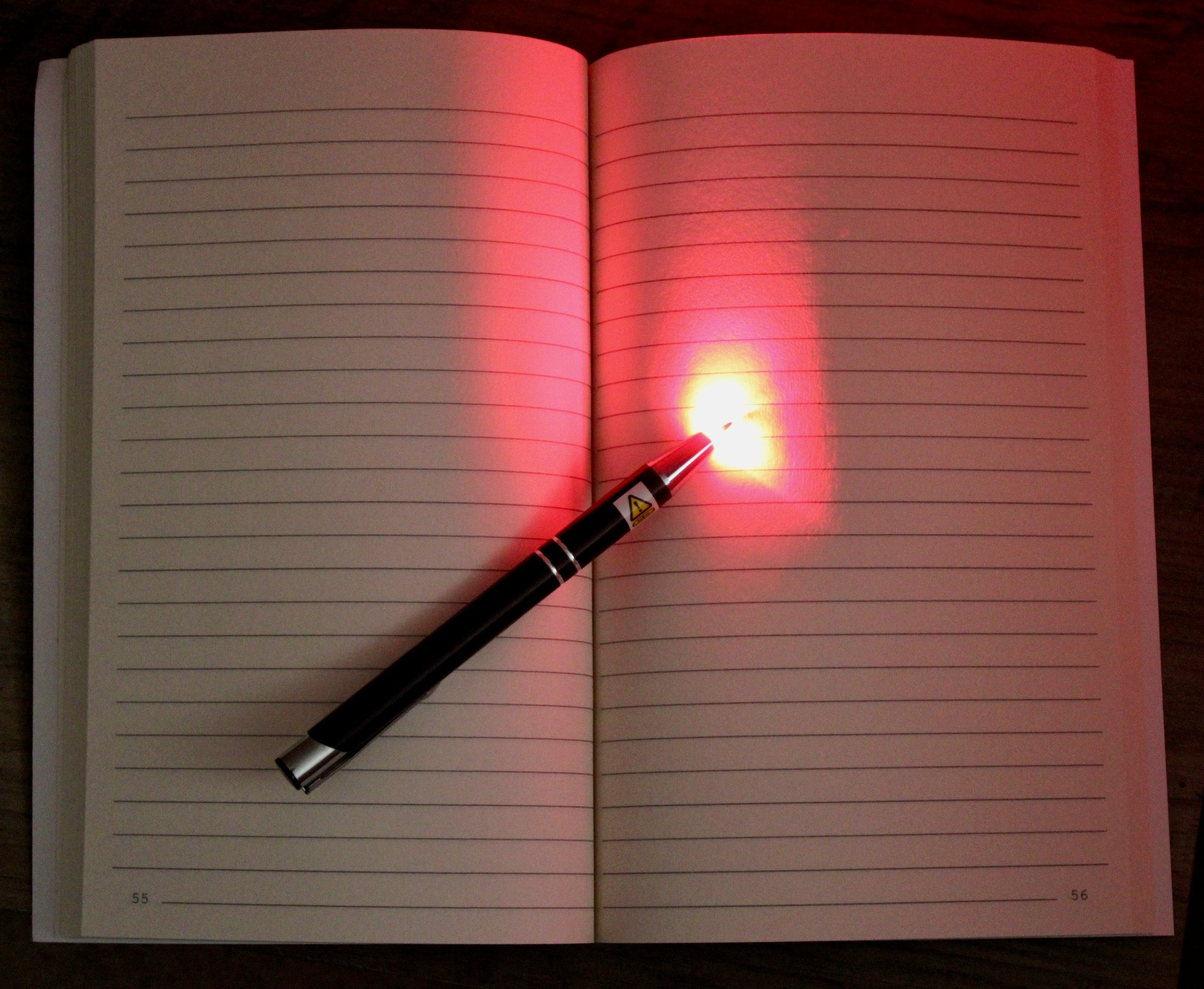 for when i wake - Nighttime Journal and Red Light Pen