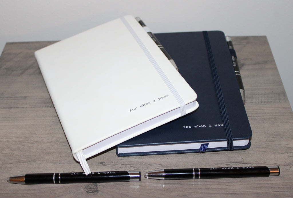 for when i wake - Nighttime Journal and Red Light Pen (2 pack)