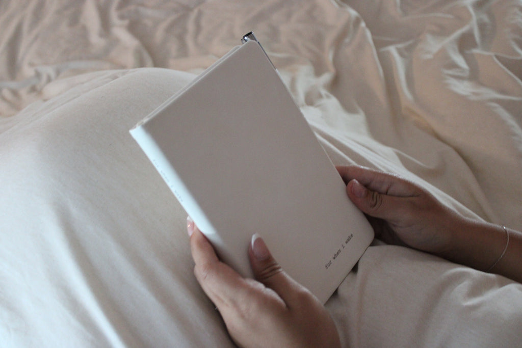 for when i wake - Nighttime Journal (white)